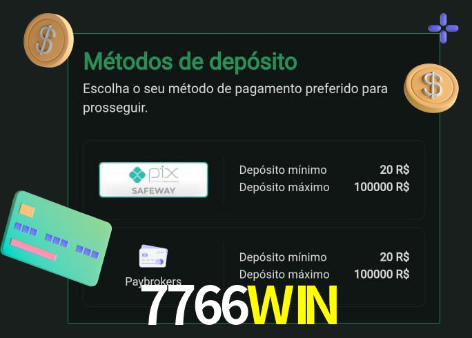 O cassino 7766WIN oferece uma grande variedade de métodos de pagamento